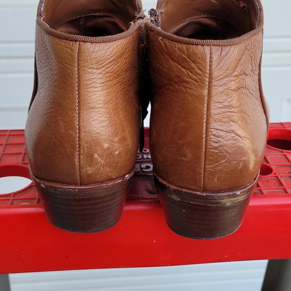 Sam Edelman tan booties boots 7.5 leather - Picture 8 of 12